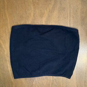 Los Angeles Apparel Black Bandeau Top, Size XS